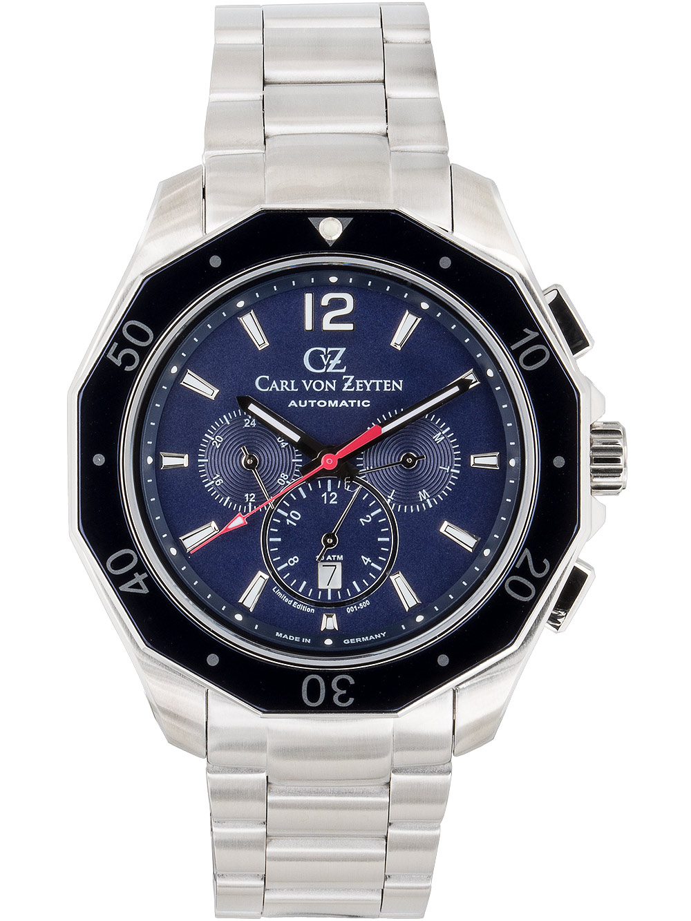 Carl von Zeyten CVZ0079BLMS Hausach Automatik 46mm 10ATM