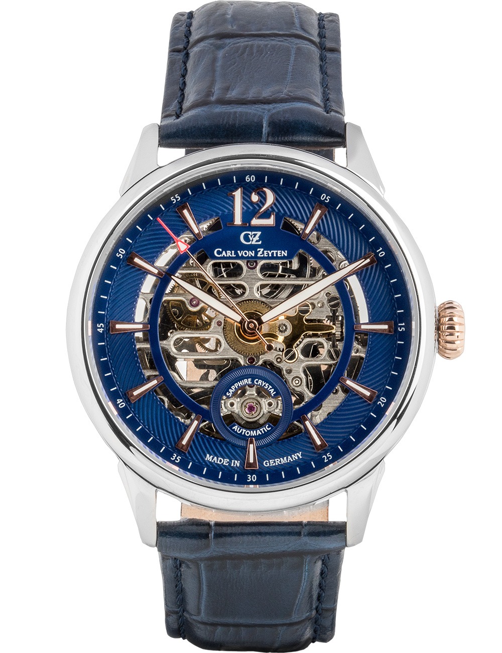 4056007108047 - Automatikuhr CARL VON ZEYTEN Schramberg Armbanduhren blau (dunkelblau) Herren Hochzeitsmode Armbanduhr mechanische Uhr Herrenuhr Made in Germany 4056007108047 - Automatikuhr CARL VON ZEYTEN Schramberg Armbanduhren blau (dunkelblau) Herren Hochzeitsmode Armbanduhr mechanische Uhr Herrenuhr Made in Germany