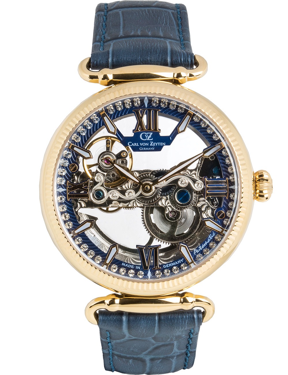 4056007108368 - Automatikuhr CARL VON ZEYTEN Häusern Armbanduhren blau Damen Automatikuhren Armbanduhr mechanische Uhr Damenuhr Made in Germany 4056007108368 - Automatikuhr CARL VON ZEYTEN Häusern Armbanduhren blau Damen Automatikuhren Armbanduhr mechanische Uhr Damenuhr Made in Germany