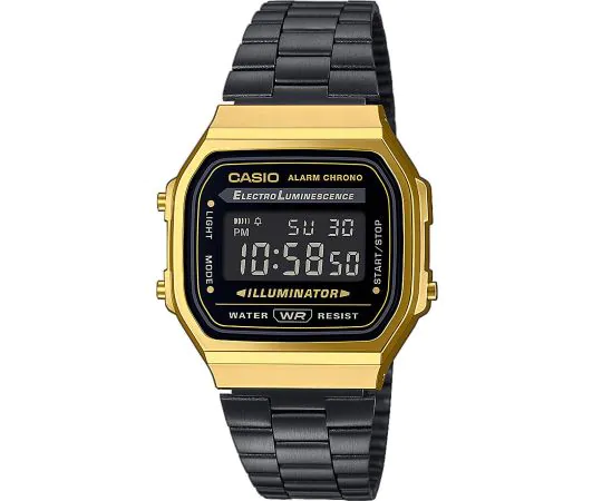 CASIO A168WEGB-1BEF Vintage Iconic 36mm Damen, Herren, Unisexuhr