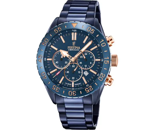 Festina F20576/1 Chronograph Keramik 44 mm Herrenuhr günstig