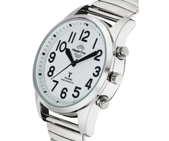 MASTER TIME MTGA-10691-61M Sprechende Funk Quarzuhr 43mm Herrenuhr