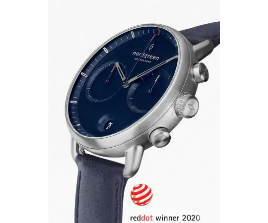 Nordgreen PI42SIVENANA Pioneer Chronograph 42mm 5ATM Herrenuhr