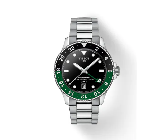 Tissot T1208521105100 Seastar 1000 Quarz GMT 40mm 30ATM Herrenuhr