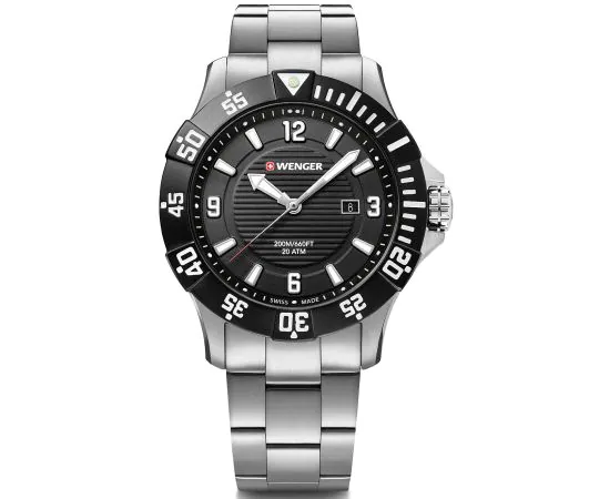 Wenger 01.0641.131 Seaforce Taucheruhr Herrenuhr 43mm 20ATM