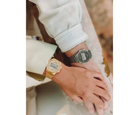 Casio gold watch on hand online