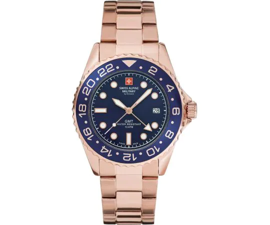 Swiss Alpine Military 7052.1165 GMT Diver Herrenuhr 42mm 10ATM