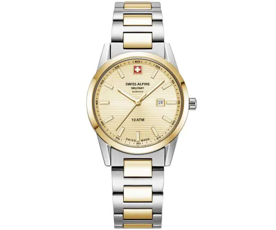 Swiss Alpine Military 7767.1141 Argos bicolor gold 34mm 10ATM Damenuhr gunstig einkaufen Timeshop24