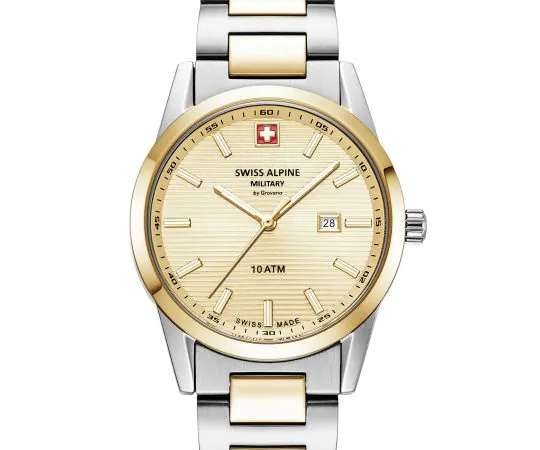 Swiss Alpine Military 7767.1141 Argos bicolor gold 34mm 10ATM Damenuhr gunstig einkaufen Timeshop24
