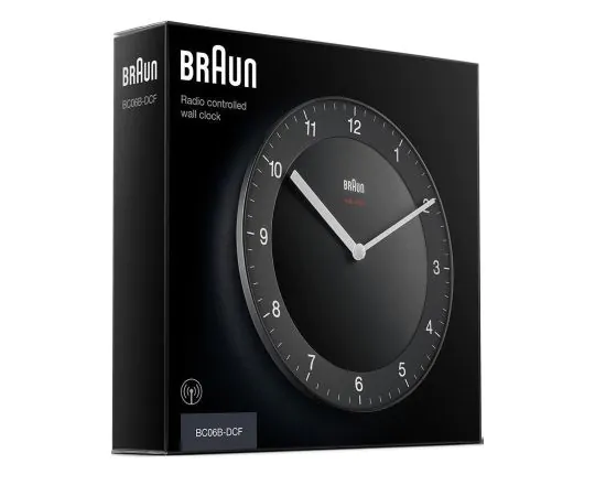 Braun BC06B DCF Klassik Funkwanduhr