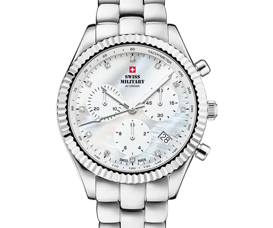 Swiss Military SM30207.02 Elegant Chronograph Damenuhr 38mm 5ATM