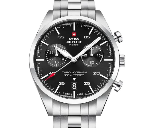 Swiss Military SM34090.01 Chronograph Herrenuhr 43mm 10ATM