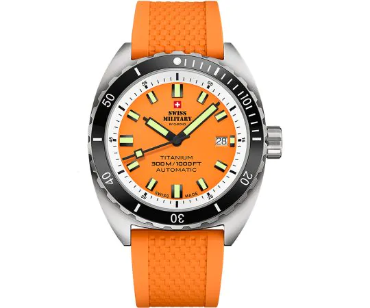 Swiss military hanowa orange top