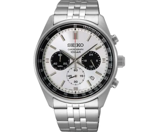 Seiko chronograph black hot sale