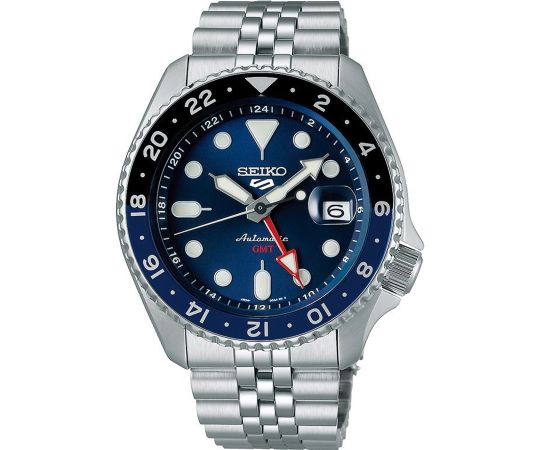 Seiko SSK003K1 5 Sports GMT Automatik 43mm Herrenuhr gunstig einkaufen Timeshop24