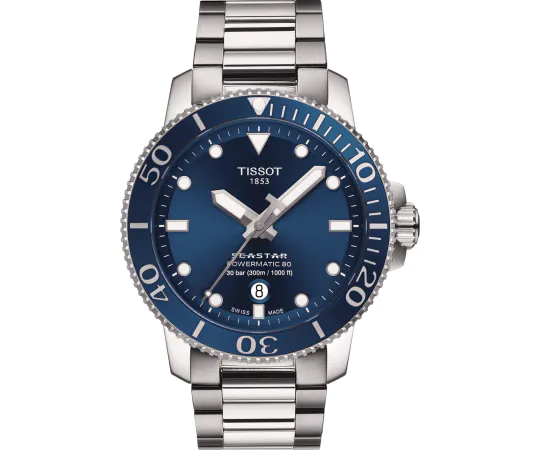 Tissot T1204071104103 Seastar 1000 Powermatic 80 43mm 30ATM Herrenuhr gunstig einkaufen Timeshop24