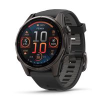 Garmin 010-02903-21 Herrenuhr fenix 8 AMOLED Saphirglas Silikonband 43mm 10ATM