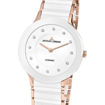 Jacques Lemans 1-1856H Dublin Keramik Damenuhr 32mm 5ATM