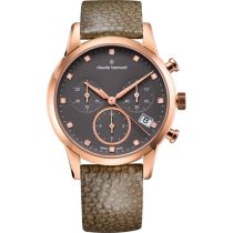 Claude Bernard 10231-37R-TAPR1 Damenuhr Classic Chronograph 35mm 5ATM 