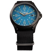 Traser H3 108647 P67 Officer GunMetal Skyblue Herrenuhr 42mm 10ATM