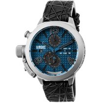 U-Boat 3003 Herrenuhr Classico Titanium Blue Automatik Chronograph 45mm 10ATM