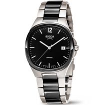 Boccia 3668-01 Herrenuhr Titanium Saphirglas Keramik 38mm 5ATM