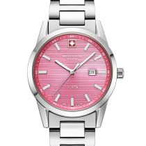Swiss Alpine Military 7767.1136 Damenuhr Argos silber pink 34mm 10ATM