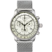 Zeppelin 8680M-3 Alarm Chronograph 100 Jahre Herrenuhr 43mm 5ATM