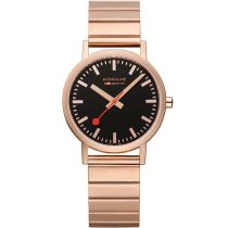 Mondaine A660.30314.16SBR Classic Schwarz und Rosé 36mm 3ATM