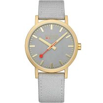 Mondaine A660.30360.80SBU Classic Grau und Gold 40mm 3ATM