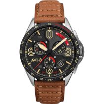 AVI-8 AV-4077-02 P-51 Mustang Chronograph Herrenuhr 43mm 5ATM