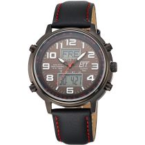 ETT EGS-11452-22L Solar Drive Funkuhr Hunter II Herrenuhr 48mm 10ATM