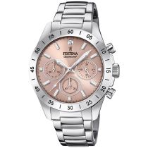Festina F20397/3 Boyfriend Damenuhr Chronograph 39mm 10ATM