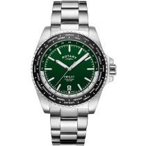 Rotary GB05370/78 Henley World Timer Herrenuhr 41mm 10ATM