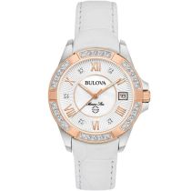 Bulova 98R233 Damenuhr Marine Star 23 Diamonds 32mm 10ATM
