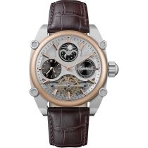 Ingersoll I15401 Herrenuhr Varsity Dual Time Automatik 45mm 5ATM