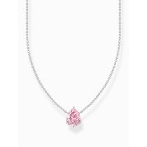 Thomas Sabo KE2213-051-9-L45V Silberne Kette mit pinkfarbenem Tropfen Anhänger Damen