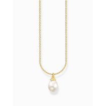 Thomas Sabo KE2238-430-14-L45V Vergoldete Kette mit Perlenanhänger Damen