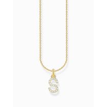 Thomas Sabo KE2258-414-14-L45V Vergoldete Kette Buchstabe S Damen