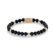 Rebel & Rose Armband Matt Black Madonna RR-60078-G-S Unisex