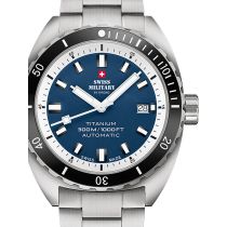 Swiss Military SMA34100.03 Diver Titanium Automatik Herrenuhr 42mm 30ATM