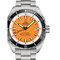 Swiss Military SMA34100.04 Diver Titanium Automatik Herrenuhr 42mm 30ATM