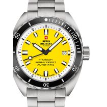 Swiss Military SMA34100.05 Diver Titanium Automatik Herrenuhr 42mm 30ATM