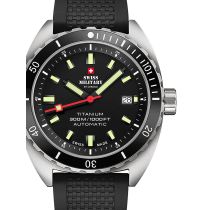 Swiss Military SMA34100.06 Diver Titanium Automatik Herrenuhr 42mm 30ATM