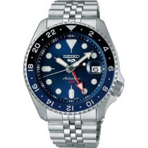 Seiko 5 Sports SSK003K1 GMT Automatik Herrenuhr 43mm 10ATM