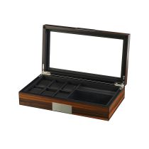 Rothenschild Uhren & Schmuckbox RS-2378-EB für 6 Uhren + 2 Fächer