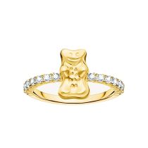 Thomas Sabo TR2504-414-14-54 Ring mit Haribo Goldbär und Steinen vergoldet Damen
