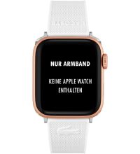 Lacoste Uhrenarmband ➤ 20 mm Silikon, Grün, Weiß 