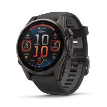 Garmin 010-02903-11 Herrenuhr fenix 8 AMOLED Saphirglas Silikonband 43mm 10ATM