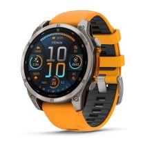 Garmin 010-02904-11 Herrenuhr fenix 8 AMOLED Saphirglas Silikonband 47mm 10ATM